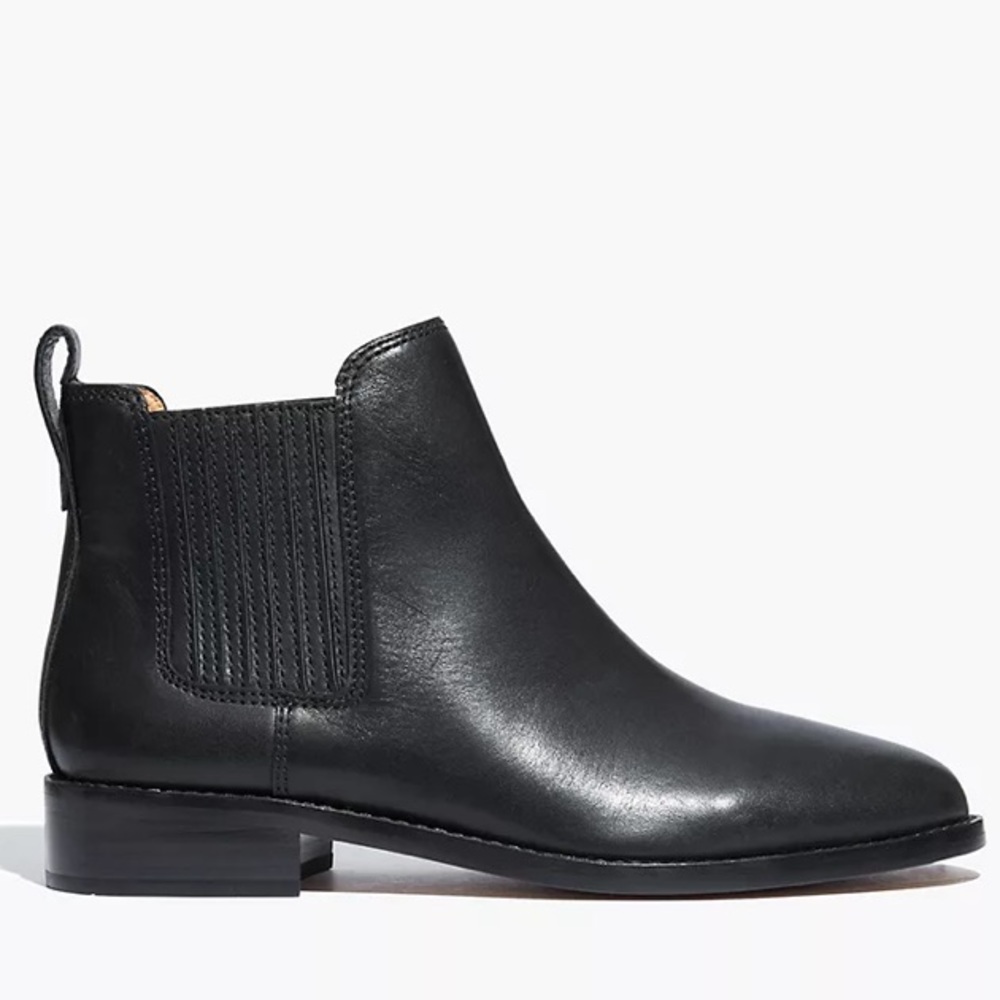 Madewell Ainsley Chelsea Boot True Black Size 5 NWT
